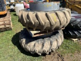 Pair Of 18.4 X 38 T-Rail Duals