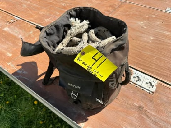 3/4”  125’ Bull Rope With Notch Bag