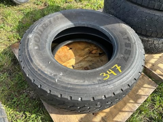 (1) 385/65R22.5 Used Truck Tire