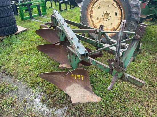 John Deere 3 Bottom 16” Three Point Hitch With Coulters