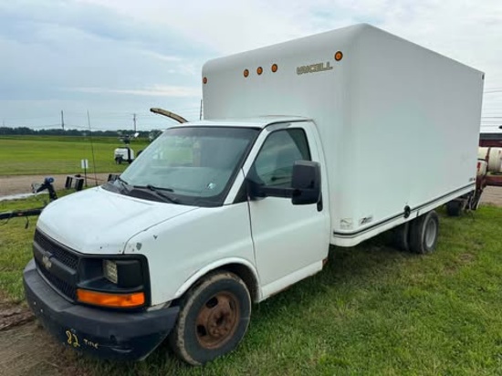 2012 Chevrolet 3500 Cargo Van With Unicell 14’ Body