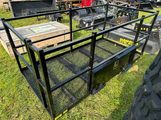 New JMR 8’ Skid Steer Or Forklift Man Basket