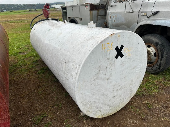 1000 Gallon Fuel Tank With 115 Volt Pump & Meter