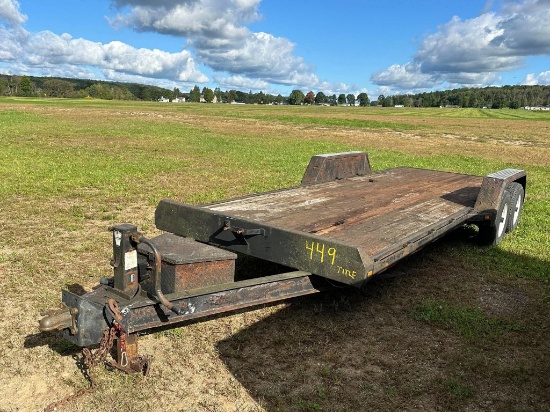 2007 Moritz 20’ Tandem Axle Bumper Hitch Trailer