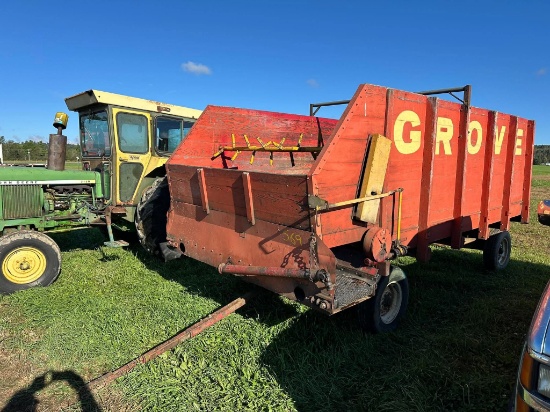 Grove 14’ Forage Box With Grove 8 Ton Running Gear