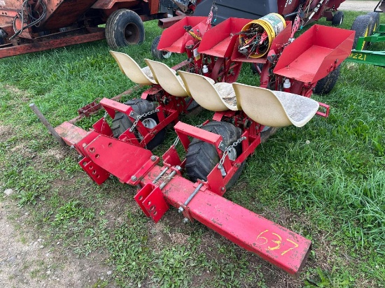 2 Row Three Point Hitch Mechanical Transplanter, Ground Drive