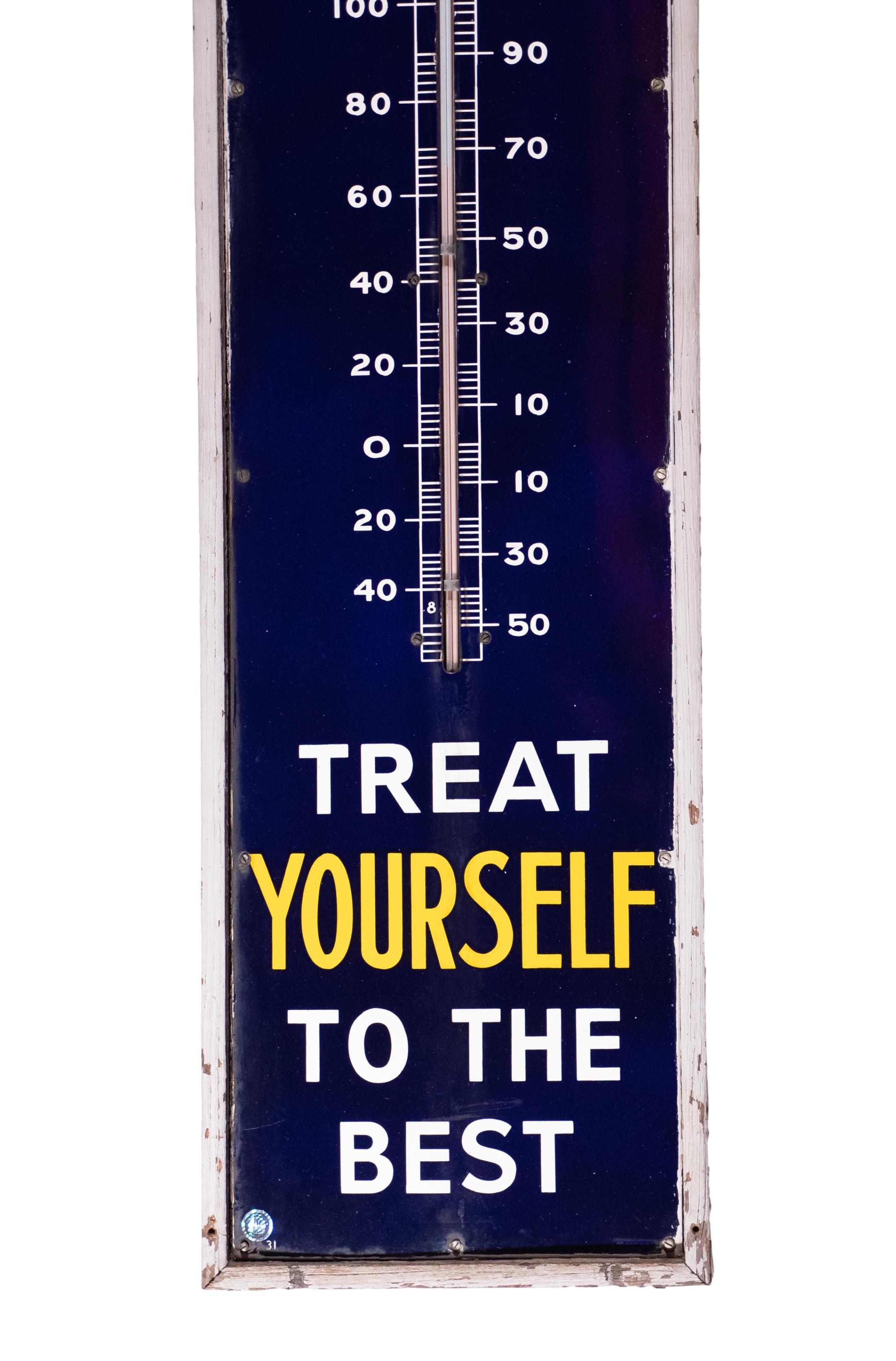 貴重 アメリカ製 US MAIL POUCH ブリキ看板 ガラスサーモメーター Mail Pouch Tobacco Treat Yourself to the Best | Proxibid