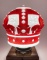 Red Crown Gasoline One Piece Globe w/ Screw Base