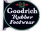 Goodrich Rubber Footwear Double Sided Porcelain Flange Sign TAC 9 & 8.75