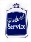 Packard Service Radiator Shape Double Sided Porcelain Flange Sign TAC 8.25