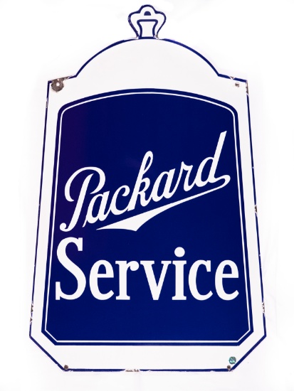 Packard Service Radiator Double Sided Porcelain Sign TAC 9.0