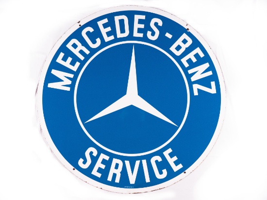 42" Mercedes-Benz Service Double Sided Porcelain Sign TAC 9.5
