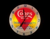 Coors Bros. CO. Dairy Products Double Bubble Clock