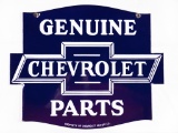 1920's Genuine Chevrolet Parts DS Porcelain Diecut Sign TAC 9.5