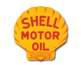 Shell Motor Oil Double Sided Porcelain Sign TAC 9 & 9.5