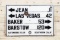 Southern California AAA Las Vegas Single Sided Porcelain Road Sign TAC 8.25