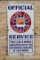 Official Golden State Auto Club Service Single Sided Porcelain Sign TAC 8.25
