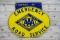 California AAA Emergency Road Service Double Sided Porcelain Diecut Sign TAC 9