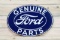 Genuine Ford Parts Double Sided Porcelain Oval Sign TAC 8.25