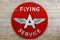 6' Flying A Service w/ Logo Double Sided Porcelain ID Sign TAC 7.5