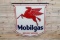 1936 Mobilgas w/ Pegasus Socony Vacuum Double Sided Porcelain Shield Shaped Sign TAC 8.5