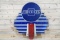 Chevrolet In Bowtie 2 Piece Single Sided Porcelain Sign Topper TAC 6.75