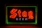 Stag Beer Single Sided Porcelain Neon Sign TAC 7