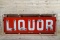 8' Liquor Single Sided Porcelain Neon Sign TAC 8.5