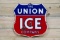 The Union Ice Company Single Sided Porcelain Shield Shaped Sign TAC 7