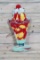 Coke Strawberry Sundae Single Sided Tin Embossed Metal Sign TAC 9+