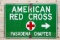 American Red Cross Pasadena Chapter Single Sided Porcelain Sign TAC 8