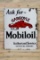 Ask for Gargoyle Mobil Authorized Service Single Sided Porcelain Sign TAC 8