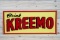 1961 Drink Kreemo Single Sided Tin Metal Sign TAC 7.5