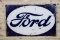 Ford In Oval Single Sided Porcelain Sign TAC 5.5