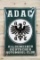 ADAC German Automobil-Club Single Sided Porcelain Pillow Sign TAC 9