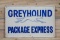 Greyhound Package Express Single Sided Tin Self Framed Metal Sign TAC 7