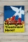 Flying A Hydrogen Treatment Here Single Sided Tin Metal Sign TAC 7.5