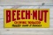 Beech-Nut Chewing Tobacco Single Sided Tin Metal Sign TAC 8.9