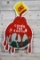 Sherwin Williams SWP Cover The Earth Single Sided Porcelain Embossed Diecut Sign TAC 9