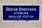 Dodge Brothers Approved Service Station Single Sided Porcelain Sign TAC 8 & 7.75