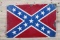 Confederate Flag Single Sided Porcelain Sign TAC 6.75