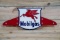 Mobilgas w/ Pegasus Single Sided Porcelain Diecut Truck Sign TAC 9