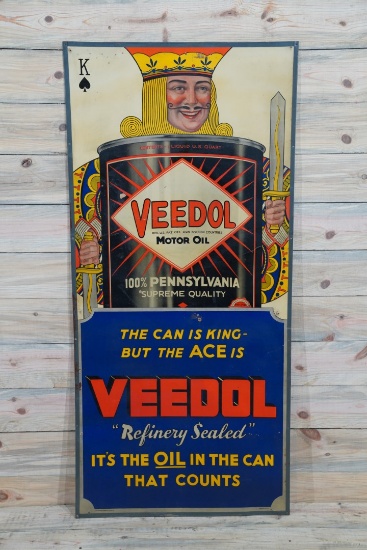 Veedol Motor Oil "Refinery Sealed" Single Sided Sign TAC 8