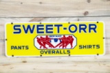 Sweet-Orr Pants Overall Shirts Single Sided Porcelain Sign TAC 9.75