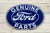 Genuine Ford Parts Double Sided Porcelain Oval Sign TAC 8.25