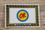 Chevrolet OK Participating Dealer Metal Flange Sign TAC 9 & 8.9