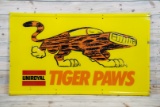 Uniroyal Tiger Paws Tires w/ Logo Single Sided Tin Sign TAC 8.9