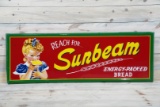 Reach for Sunbeam Energy-Packed Bread Single Sided Tin Embossed Metal Sign TAC 9+