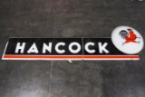 Huge Hancock Gasoline Three-Piece Molded Sign TAC 8 & 8.25