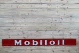 9' Mobiloil Single Sided Porcelain Sign TAC 7.75
